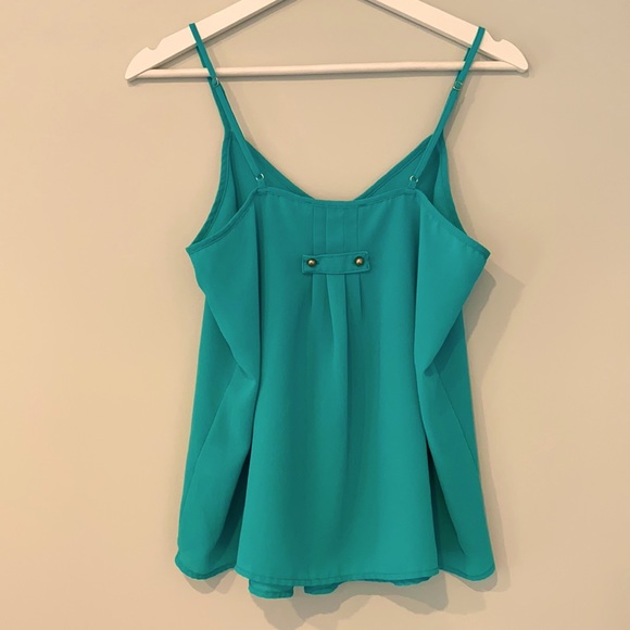 Turquoise flowy cami - Picture 2 of 9